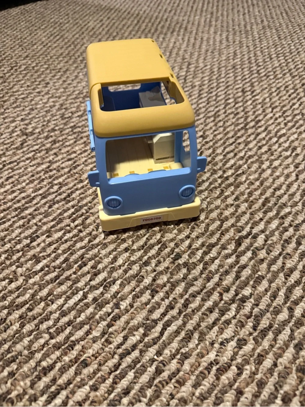 Blue and Yellow Kids Play Food Truck Toy by